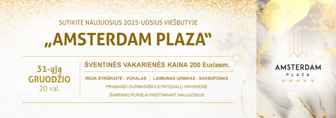 Naujųjų 2025-ųjų sutikimas | 1 nakvynė